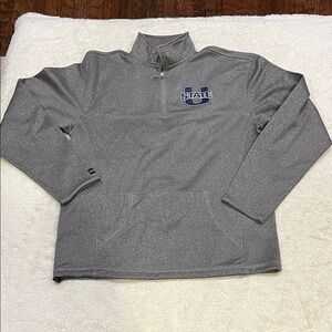 Utah State Aggies Gray Quarter-Zip pullover size medium